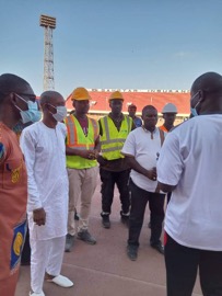 Cabinet sub-committee inspects Independence Stadium renovation work