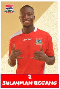 Scorpions Profile- Sulayman Bojang, Full Back