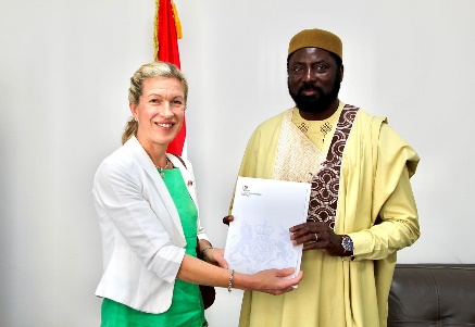 Three new envoys present Letters of Credence to Foreign Minister Tangara