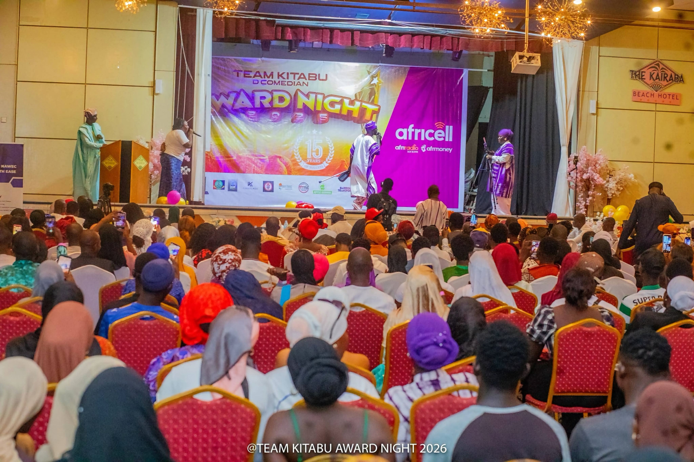 Team Kitabu D Comedian honours Gambian stars at Award Night