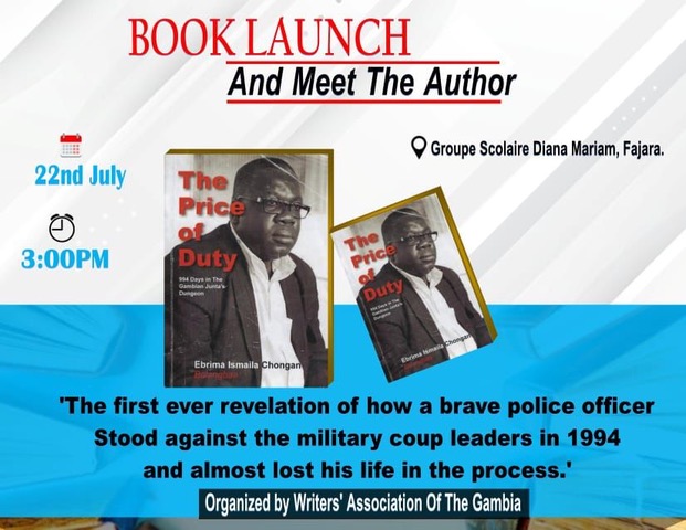 Literary column: Book Launch of a gripping narrative of the events of Friday July 22 1994. Tomorrow marks 28 years since thatr fateful day and The Price of Duty will reveal to you the harrowing experience of a brave senior police, who defied the coupists.