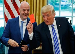 EU lawmakers call for probe of FIFA boss over Trump contact before US-Belgium match