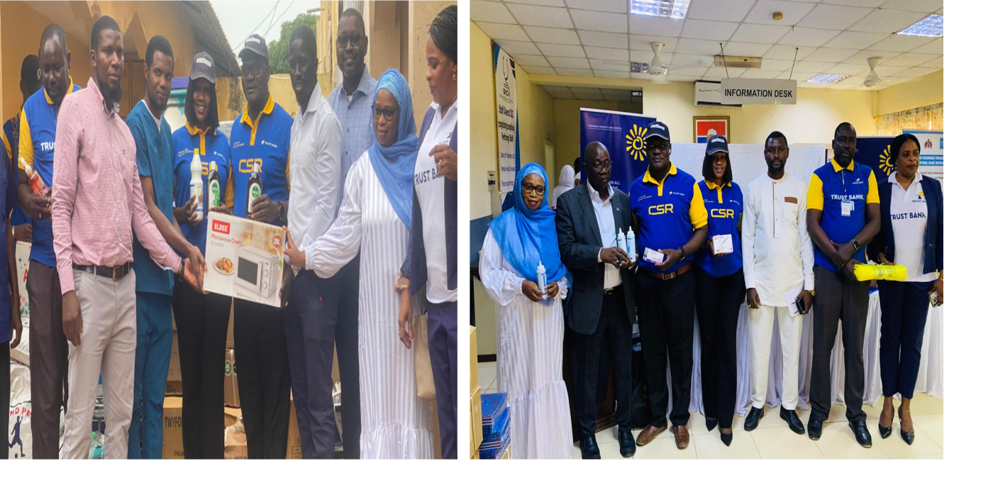 Trust Bank PLC presents items worth D450,000 to Tanka Tanka, BMCH