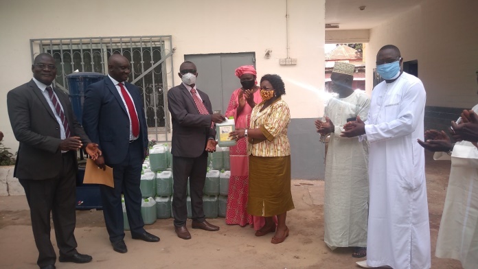  Trust Bank donates over 200 Dettol Liquid soap to Basic Education Ministry 