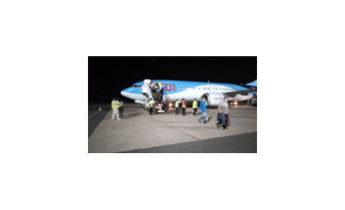 Tui arrives with 180 passengers