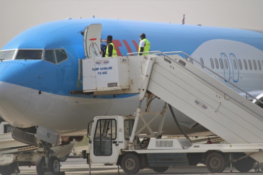 Tui Holland arrives in Banjul