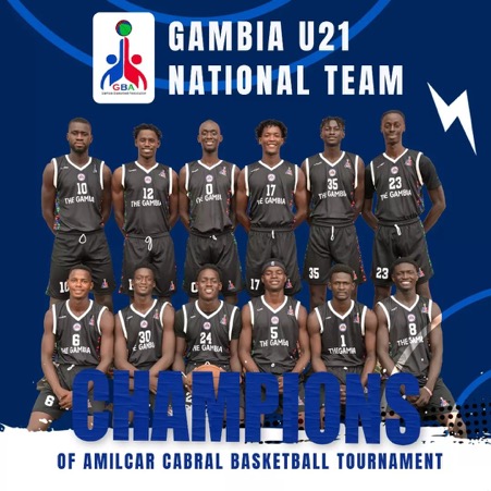 Gambia U-21 Basketball Team crowned champions of Amilcar Cabral Tourney