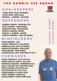 Gambia U-23 team to leave Banjul today for Benin ahead of Burkina clash