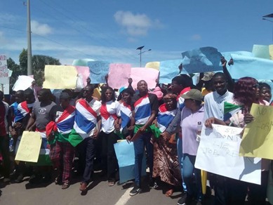 UDP protesters warn IEC to act on petition to avert electoral tensions