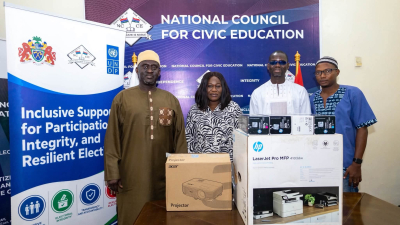 UNDP boosts NCCE with equipment to power civic education