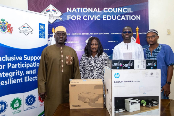 UNDP boosts NCCE with equipment to power civic education