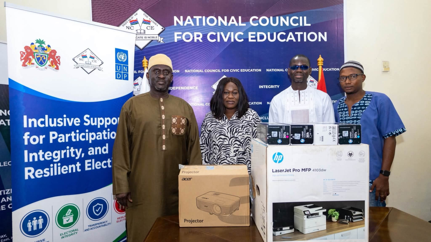 UNDP boosts NCCE with equipment to power civic education