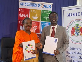 MoHERST, UNDP sign MoU to establish UNiPOD project