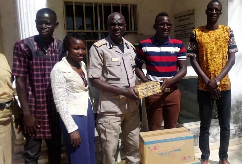 In observance of their birthdays: 3 UTG students donate to Prison Dept.