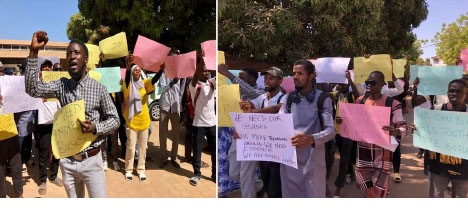 UTG students protest, demand more buses, clean water