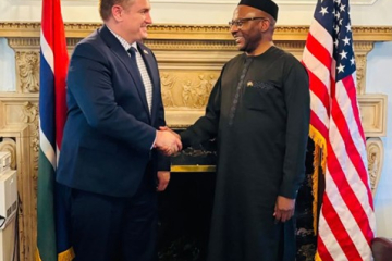 Ambassador Bah receives U.S. ambassador-designate to Gambia