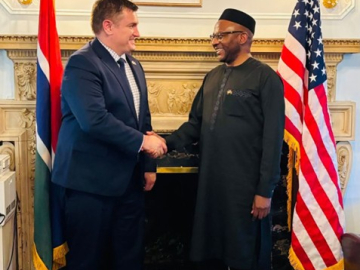 Ambassador Bah receives U.S. ambassador-designate to Gambia