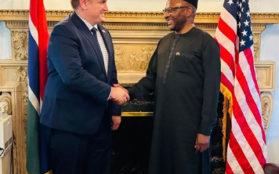Ambassador Bah receives U.S. ambassador-designate to Gambia