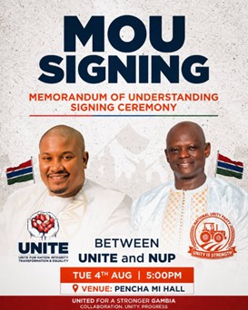 UNITE Party, NUP sign historic political alliance today