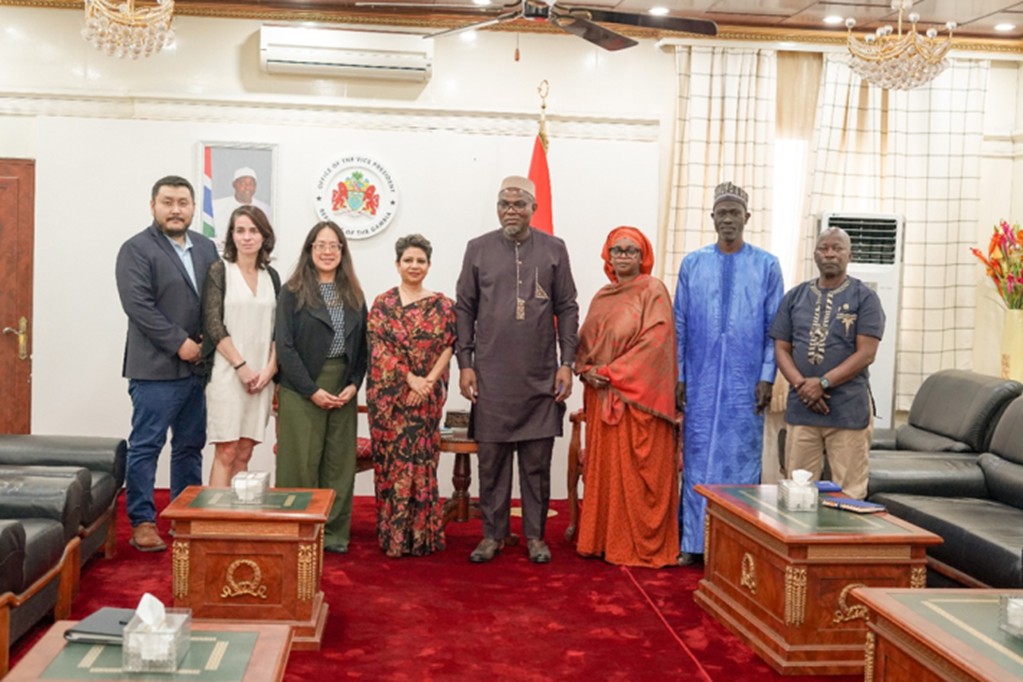 VP Jallow receives UNICEF delegation on groundbreaking digital initiative