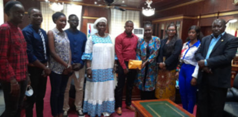 VP Touray meets Global Youth Parliament Executive