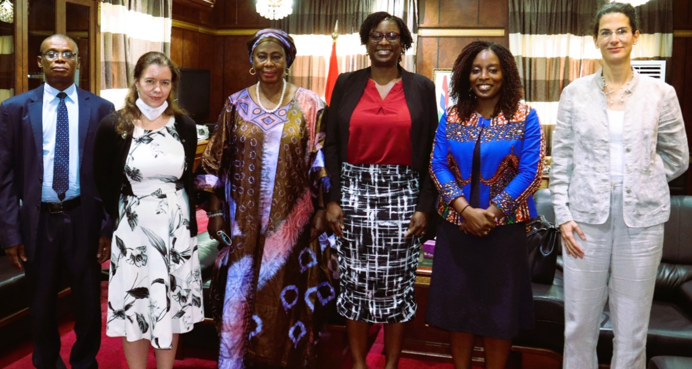 Outgoing WB specialist bids farewell to VP  HE Dr Isatou Touray, PS Ceesay and the World Bank Officials