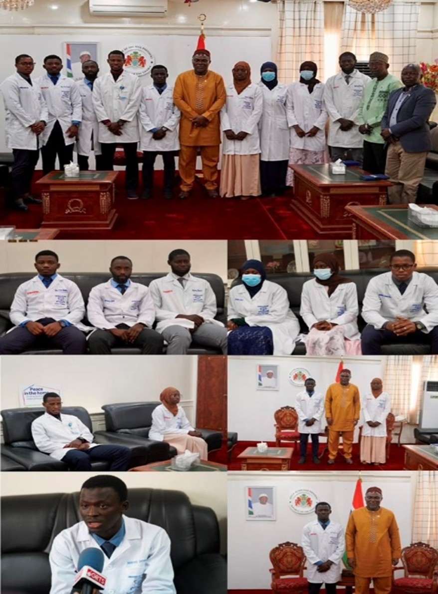 VP Jallow meets medical student leaders, pledges support for education & healthcare