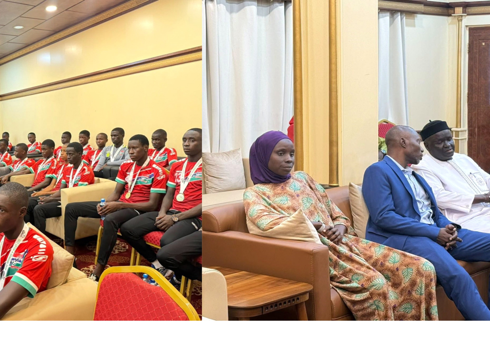 Barrow receives U-17 team at State House after WAFU A U-17 triumph