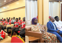 Barrow receives U-17 team at State House after WAFU A U-17 triumph
