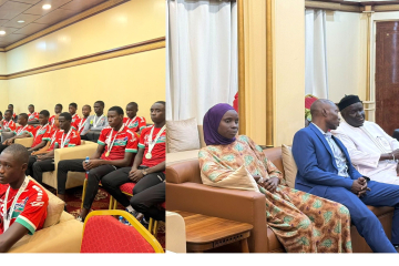Barrow receives U-17 team at State House after WAFU A U-17 triumph