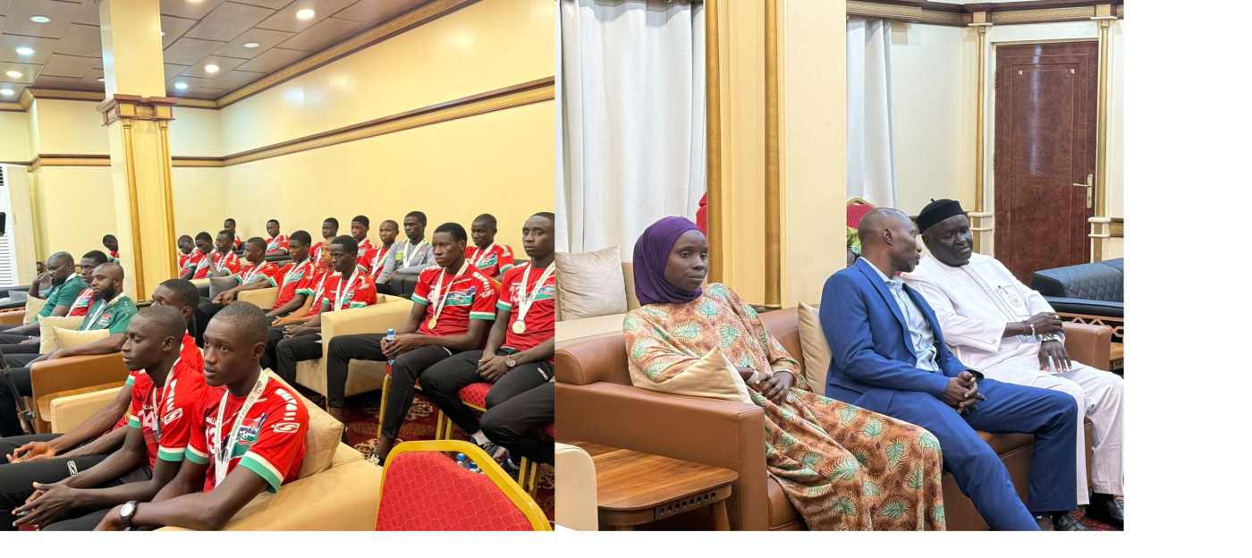 Barrow receives U-17 team at State House after WAFU A U-17 triumph