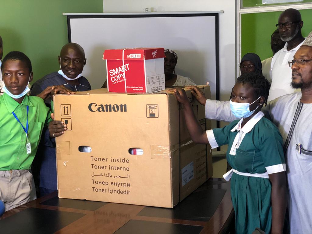 West Africa Takaful donates multipurpose photocopier to Sanchaba Sulay Jobe School