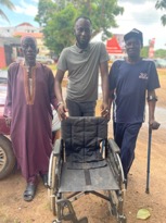 Hagie Gai Drammeh Foundation supports woman with wheelchair