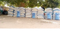 YPWB supports displaced families, hosts with rice