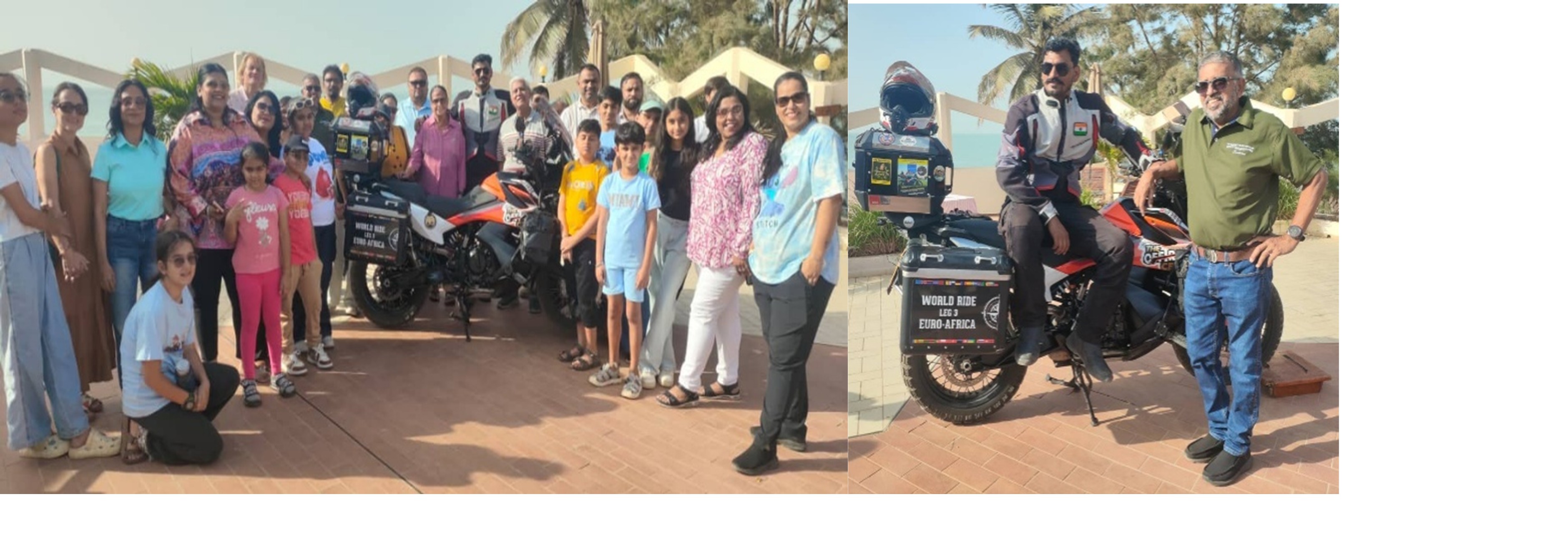 Indian biker transits Gambia after 51 countries
