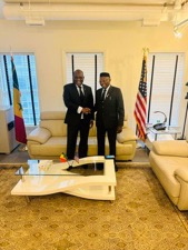 Ambassador Bah pays courtesy call on Senegal’s ambassador to the United States