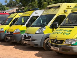 KMC receives 9 ambulances, fire rescuer trucks