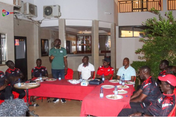 Ex-GFF 1st vice prexy Bakary K. Jammeh organises barbecue reception for Gambia U-20