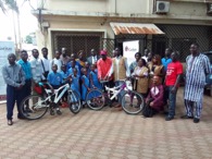 Caritas Gambia distributes over 380 bicycles to students