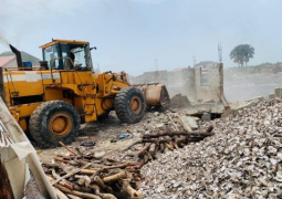 bulldozes structures