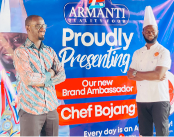 Renowned Chef Saikou Bojang, Armanti sign Brand Ambassador Deal