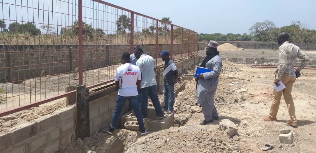 GFF leadership visits football infrastructure project sites