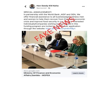 Finance Ministry sends alert on FB impersonation attempt  FAKE NEWS ALERT!