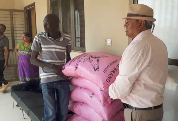 HPB Industries presents food-stuff to Kembujeh Ward