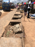 Damaged drainage at Latrikunda market endangers shoppers and vendors