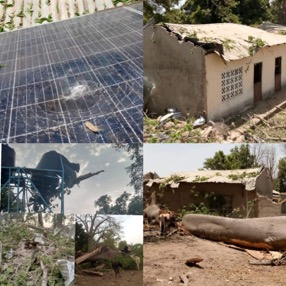 Wind storm destroys valuable materials in Kanmamudu 
