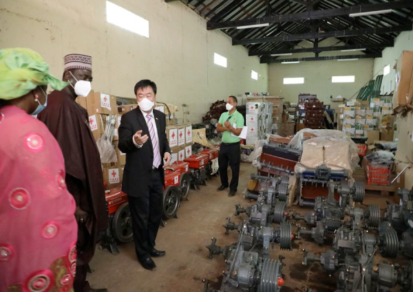 Gambia receives agric machinery, equipment & fertiliser from China