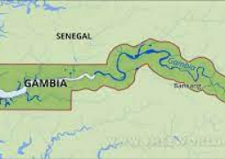 map of the Gambia