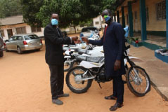 FAO hands over motorbikes, IT equipment worth GMD2 million to DLS