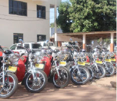 BAC distributes motorbikes to Revenue Collectors 